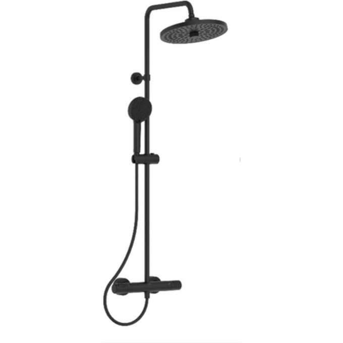 Душевая система IDEAL STANDARD CERATHERM T25+ в комплекте с термостатическим смесителем для душа черный A7210XG